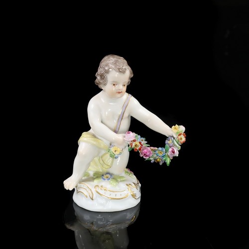 Meissen angel with - with, flower