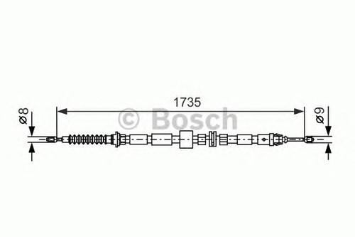 Bosch brake cable bc591 - bosch,