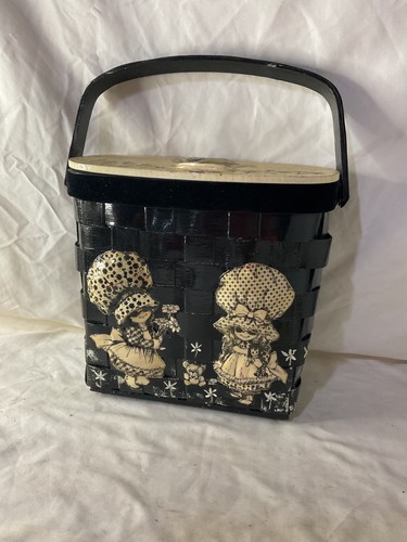 Holly hobby basket - basket, woven