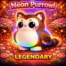 Neon purrowl adopt a - adopt,