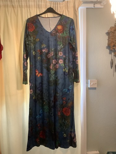 Floral print long sleeve maxi - floral,