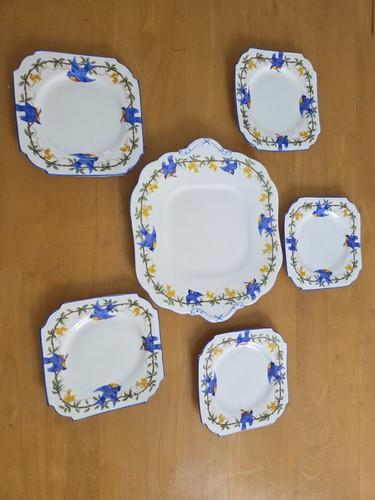 Aynsley blue bird art - blue,