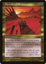 Squandered Resources - Visons - EX - MTG