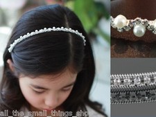 Child's Diamante Crystal Pearl