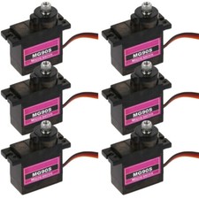 6X MG90S Gear Micro 9G Servo