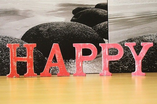 Shabby chic letters - letters, red