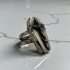 ANTIQUE Coffin SILVER Masonic