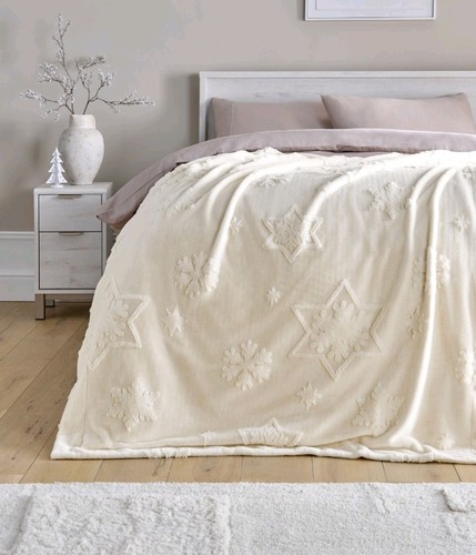 Next ivory snowflake star faux - next,