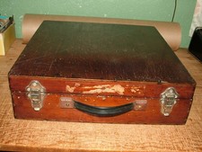 VINTAGE MECCANO SET WOODEN BOX 40'S - 70'S LARGE QUANTITY VARIOUS PIECES BUNDLE