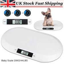 Electric Pet Weighing Scales Dog Animal Cat Toddler Baby Digital 20KG Home Weigh