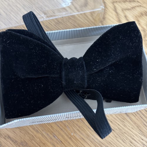 Vintage black velvet - velvet, bow