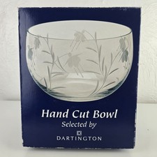 Dartington Hand Cut Glass Bowl