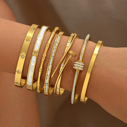 Buy gold plateed bracelet - gold,