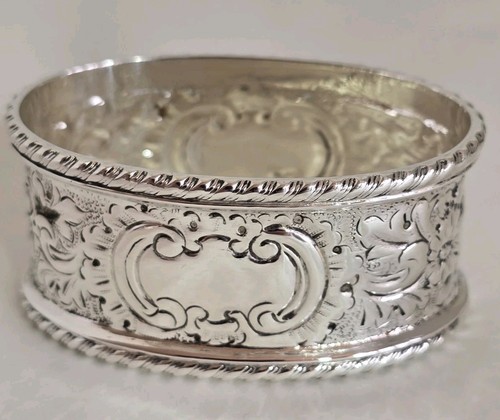 Antique sterling silver napkin