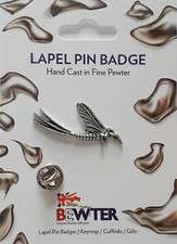 Mayfly Lapel Pin Badge