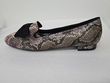 Kaleidescope Womens Snake Skin Pattern Slip-On Shoes Anti Skid Comfortable Size7
