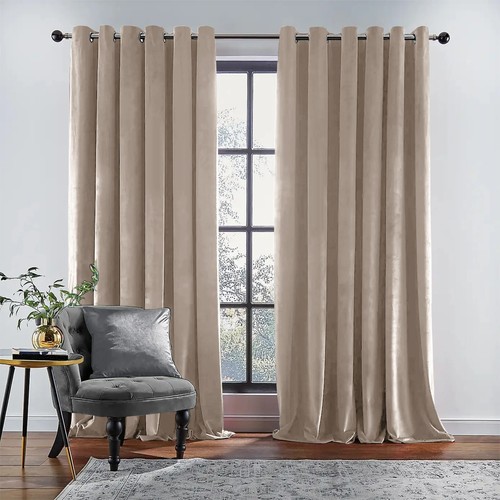 Velvet blackout curtains - blackout,