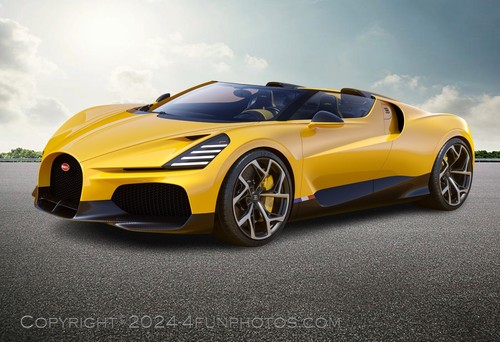 Bugatti w16 mistral poster - w16,