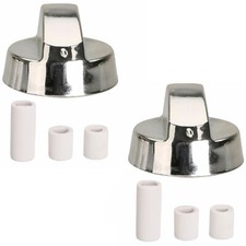 Silver Oven Hob Knob Gas