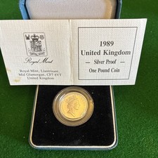 Silver One Pound Coin.