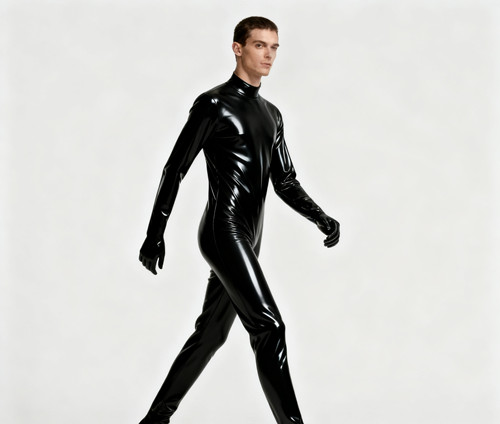 Pure latex catsuit rubber - pure,