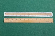 Two Vintage Rulers Velos No 147 (Metal Edge) & Lawes Rabjohns (Westminster) 