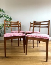 Jentique 1960s Mid-Century Retro Teak Dining Chairs, Set of 4