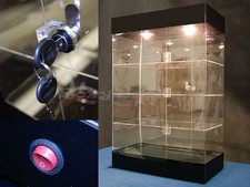 Acrylic Display Tower Case Small Items Display Show Case #JW-AD-F6804BK