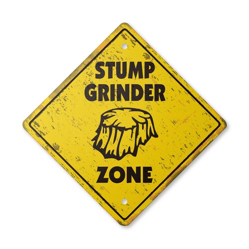 Stump grinder vintage crossing - stump,