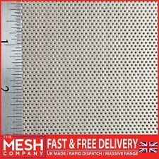 The Mesh Company 1mm Round Stainless Steel Perforated Plate| 2mm Pitch 1mm Thick