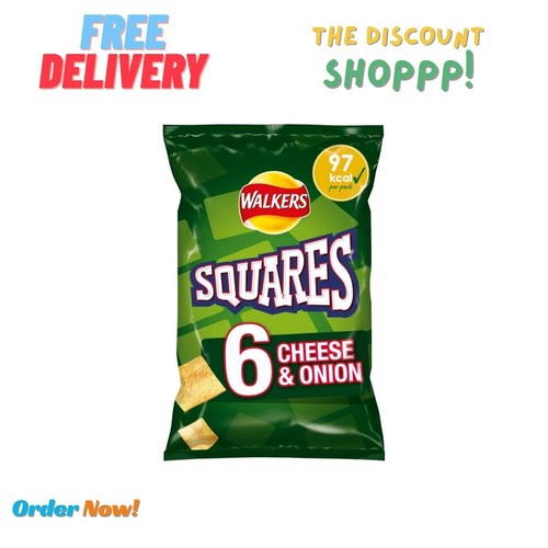 Walkers squares cheese onion - squares,