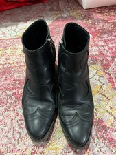 MCQ Alexander McQueen celestial black leather ankle boots