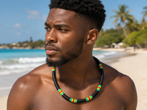 Surfer style heishi bead - surfer,