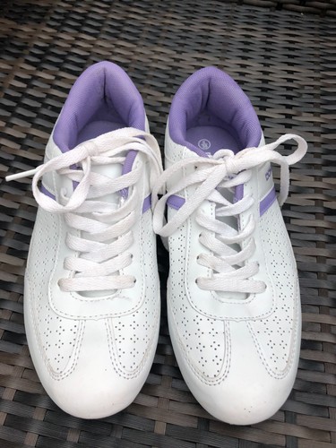 Ladies donnay white - white, purple