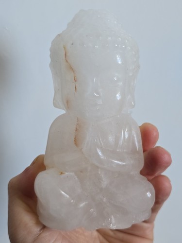 460g clear quartz buddha - clear,