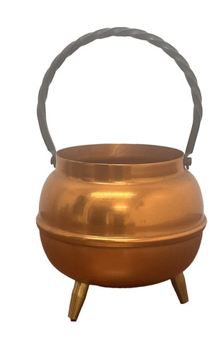Small vintage copper cauldron - small,