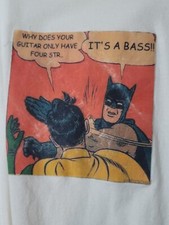 vintage batman bitch slappin robin tshirt  sz 2XL "ITS A BASS" 