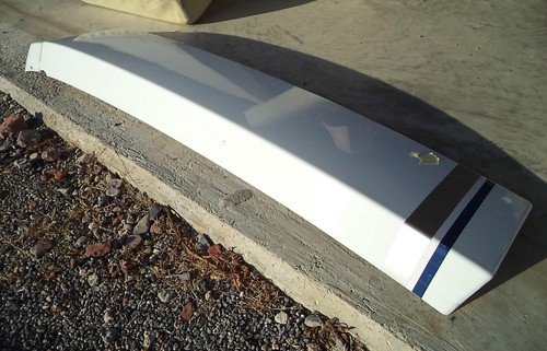Caravan cover white rear - caravan,