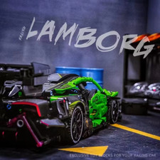 Green Lamborghini Building Blocks 1644pcs