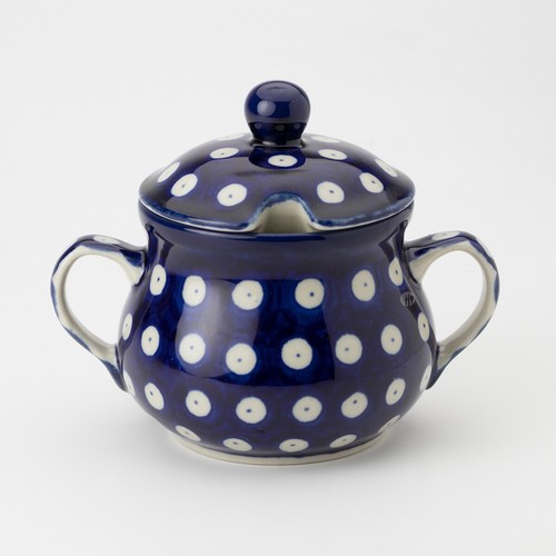 Polish pottery sugar bowl - polish,