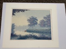 British Artist Mick Durrant Silkscreen “Water Meadow 1” Edition 274/325