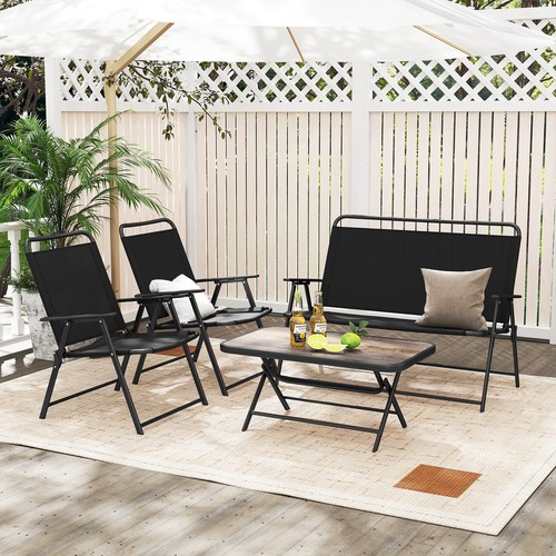 Metal frame outdoor bistro set - frame,