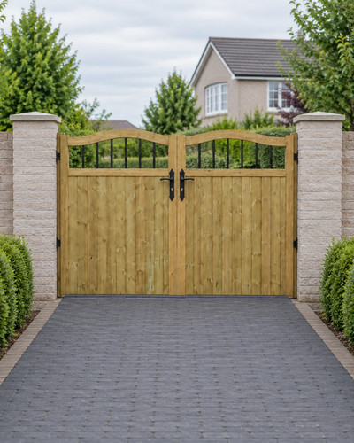 Swan neck double - double, driveway