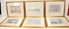 J.M.W TURNER Venice Cityscapes VINTAGE Tate Gallery Art Prints FRAMED - A27