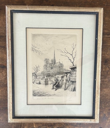 Original pencil signed paris - pencil,