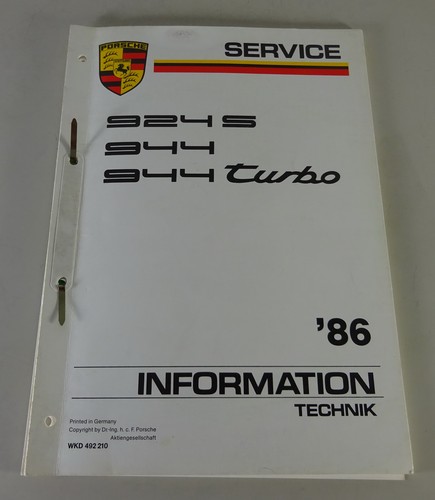 Technical information porsche - information,