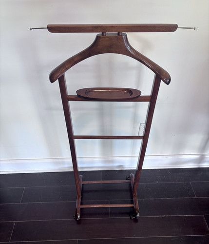 Vintage mcm wooden valet - mcm,