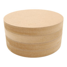 Wooden MDF Circle Square Top Edge Craft Shape Disk 10-30cm diameter Blanks