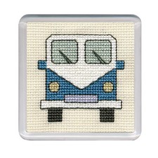 Campervan Coaster - Blue Cross