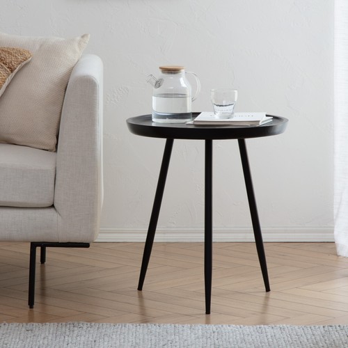 Chervey large round side table - chervey,
